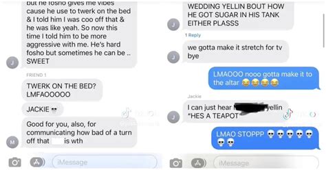 jackie and marshall leaked messages|Jackie’s Leaked Texts From ‘Love Is Blind’。